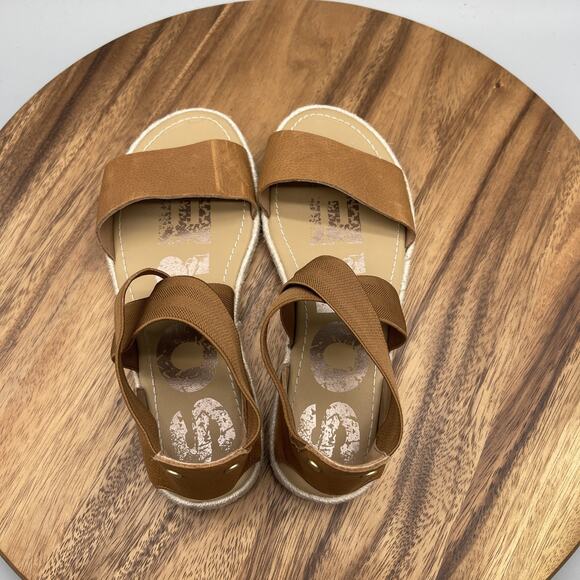 Sorel Ella II Sandals Womens Size 7.5 Leather Slip On Strappy Summer Casual Shoe - Picture 5 of 8